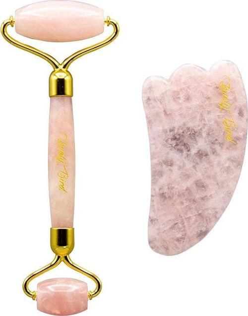 Kuvars Roller Ve Yaprak Gua Sha Taşı