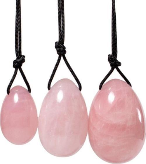 Pembe Kuvars Yoni Yumurtası Yoni Egg Kegel Eksersiz (Kutusuz)