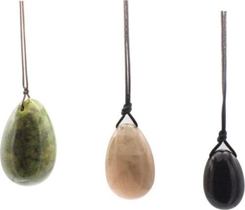 3 Farklı Enerji Taşları Ile Yoni Egg (Yeşim-Kuvars-Obsidiyen)