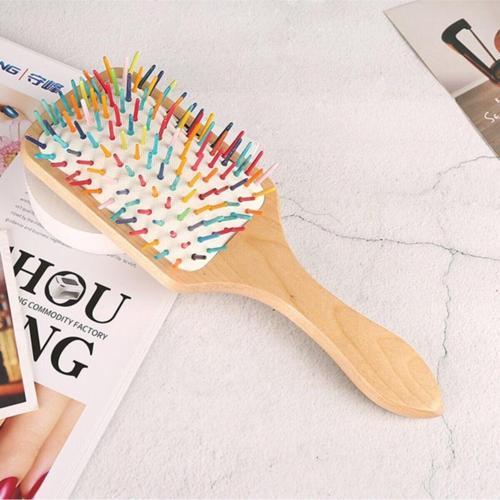 Gökkuşağı Rainbow Geniş Aralıklı Ahşap Tarak