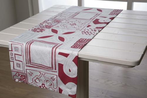 Runner Beyaz Kırmızı 40X150