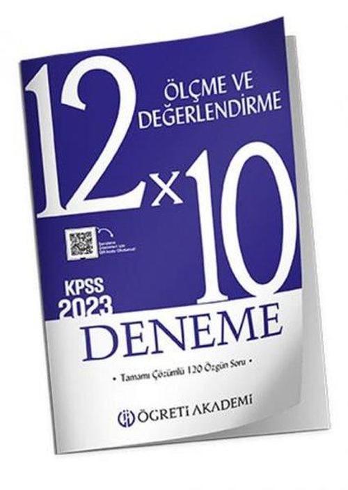KPSS Eğitim Bilimleri Ölçme ve Değerlendirme 12x10 Deneme
