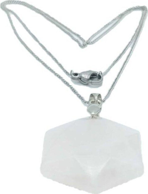 Quartz Kuvars Kolye Yıldız Kesim 25Mm