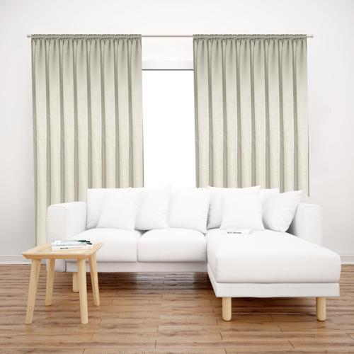 Saten Fon Perde 140X260 Gri