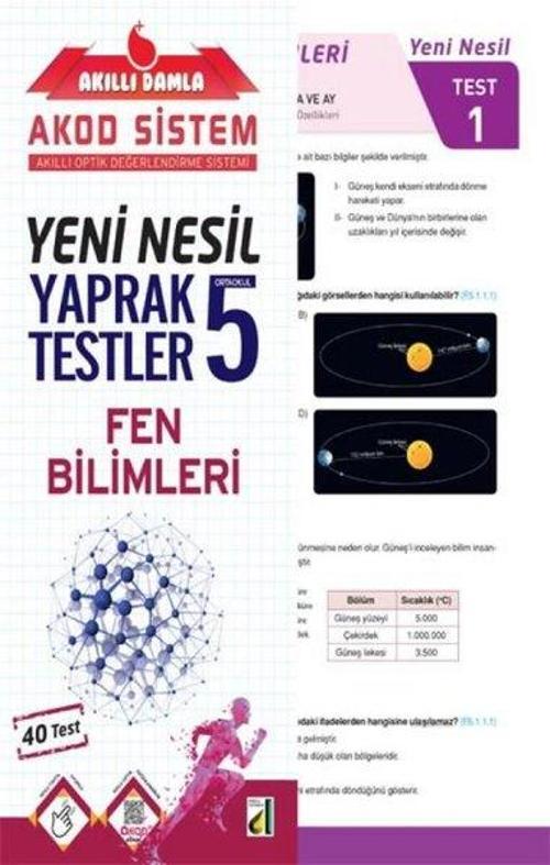 5.Sınıf Fen Bilimleri Yeni Nesil Yaprak Testler