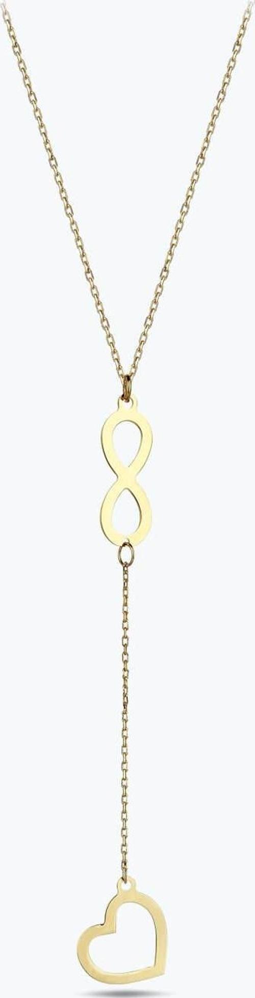 Altın Sonsuz Kalp Kolye