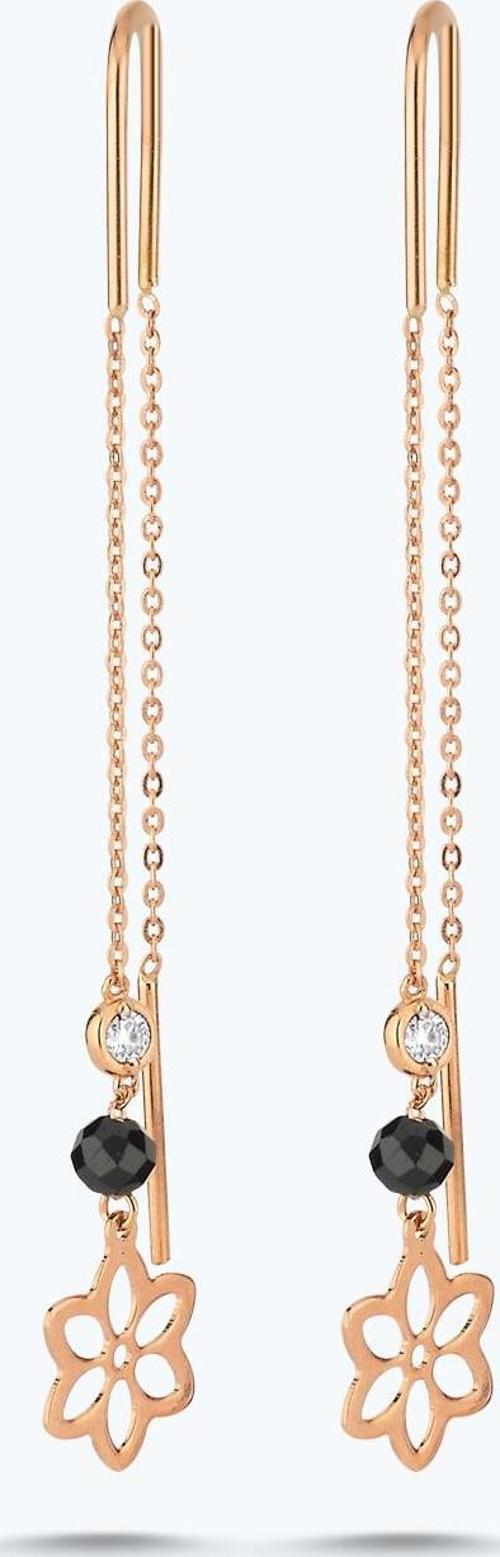 Pırlanta Spinel Taşlı Çiçek Küpe
