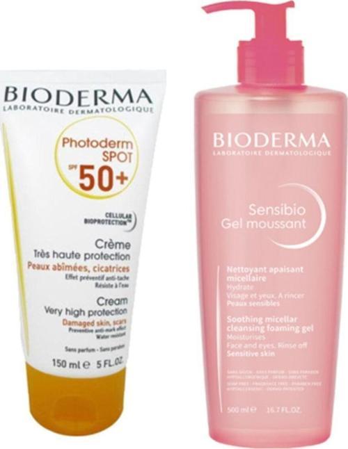 Güneş Leke Bakım Seti | Photoderm Spot 150 ml - Sensibio Foam Jel 500 ml