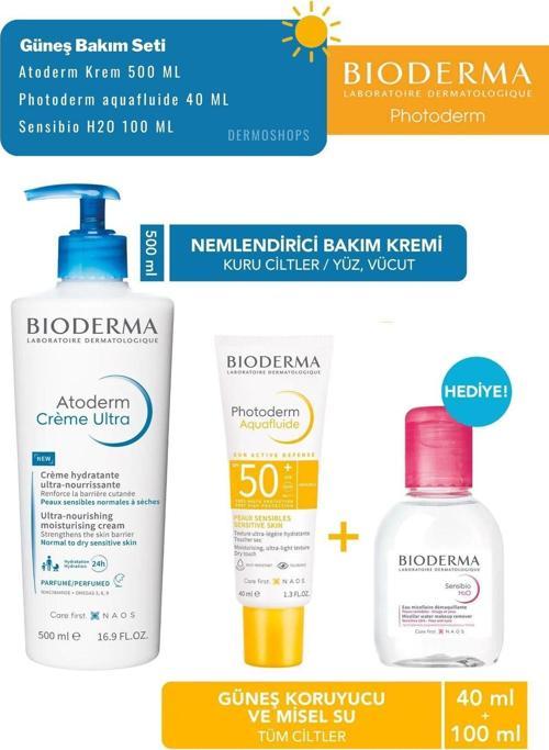 Günlük Güneş Temel Bakım Seti | Güneş Korucuyu Temizleyici Nemlendirici Bakım Set DShops