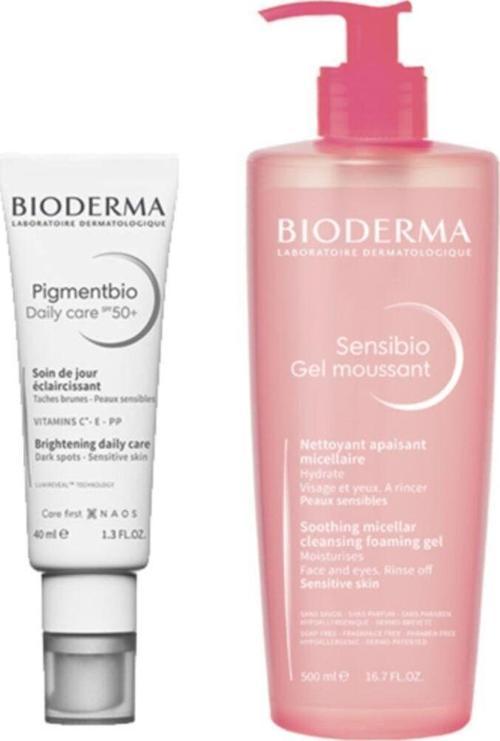 Leke Bakım Seti 2 | Pigmentbio Gündüz Kremi + Sensibio Foam Jel Temizleme Set