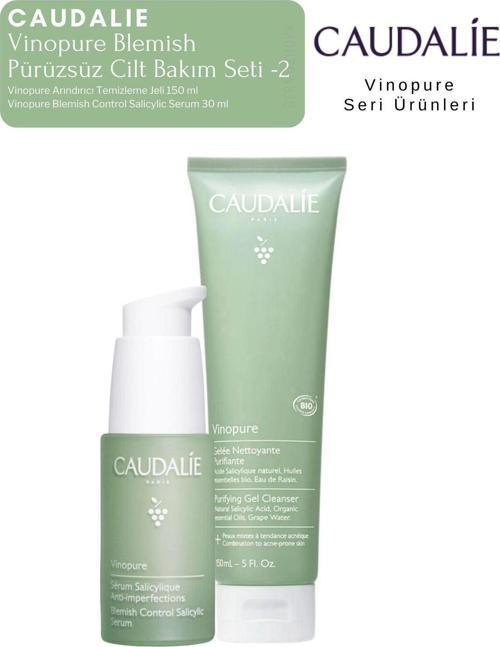 Vinopure Blemish Pürüzsüz Cilt Bakım Seti -2 | Serum -Temizleme Jeli Orijinal Boy