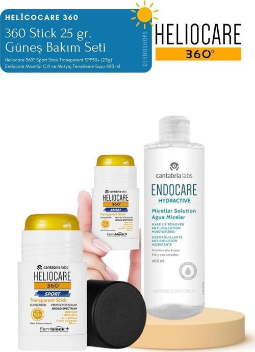 360 Stick 25 gr. | Endocare Cilt Temizleme 400 ML Günlük Bakım Seti
