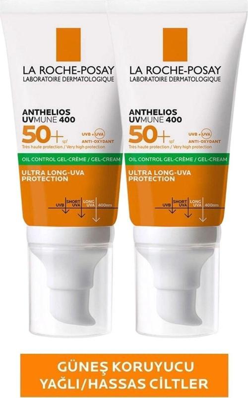 Anthelios Yağlı Ciltler Için Yüksek Korumalı Yüz Güneş Kremi Set 50 Ml X 2 Adet