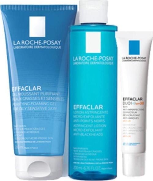 Effaclar Güneş Korumalı Akne Bakım Seti | Effaclar Duo Spf 30 Jel Tonik Orijinal Boy Set