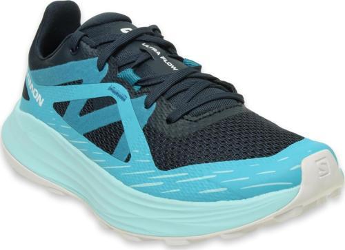 474509 Ultra Flow Patika Siyah-Mavi Kadın Spor Ayakkabı