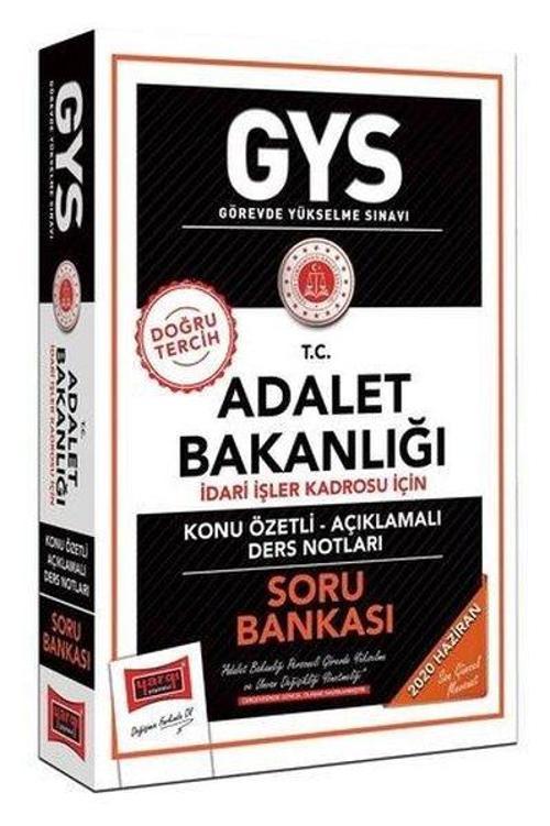 GYS T.C. Adalet Bakanlığı İdari İşler Kadrosu İçin Konu Özetli Soru Bankası