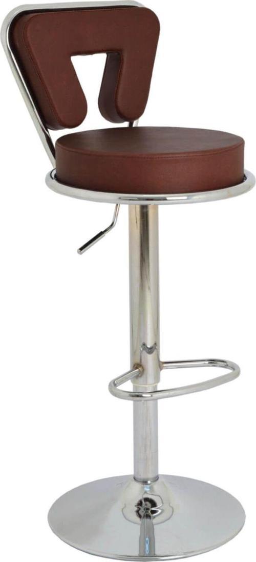 Virago Bar Sandalyesi - Kahverengi Deri - 9540s0121