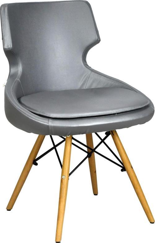 Zaga Cafe Koltuğu-gri Deri-2023g0125