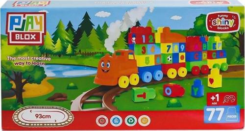 2397 Playbox Tren Blok Seti 77 Parça -Asya Oyuncak