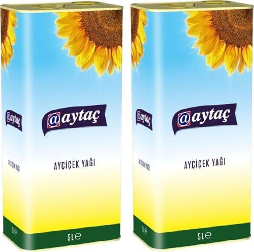 Ayçiçek Yağı Teneke 5 Lt / 2 Adet