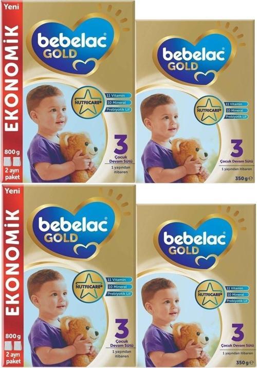 Gold 1150Gr (800Gr+350Gr) No:3 Devam Sütü (1+ Yaş) (2 Li Set)