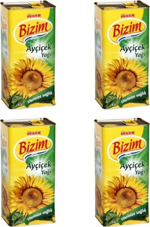 Ülker Ayçiçek Yağı Teneke 4 Ad X 5 L