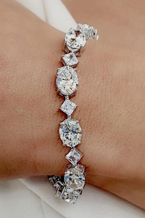 Sky Diamond Taşlı 925 Ayar Gümüş Su Yolu Bileklik