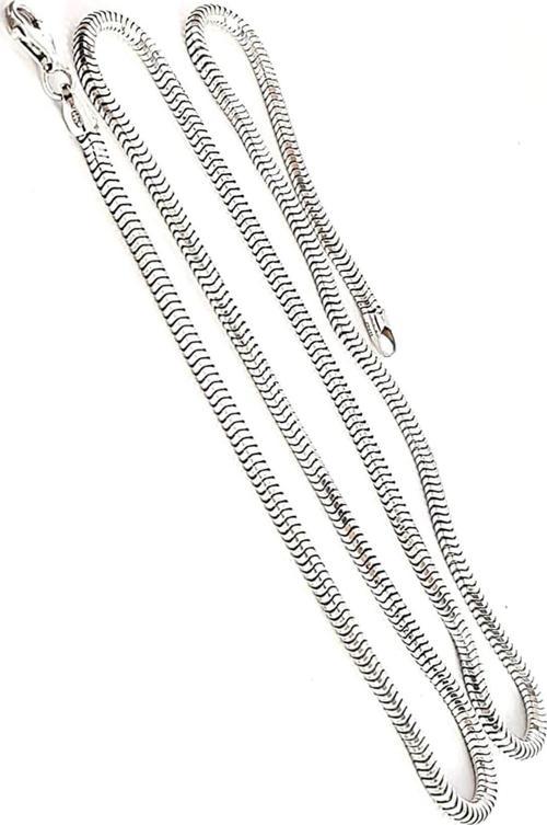 İtalyan Tasarımı Gümüş Zincir Kolye