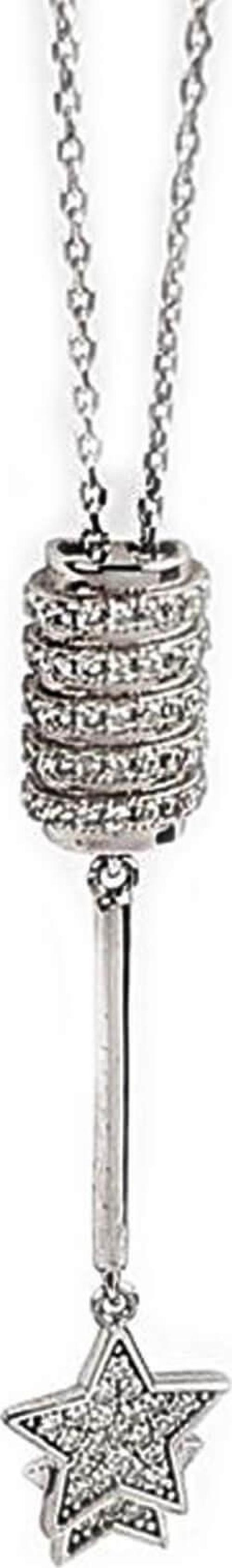 Pırlanta Işıltısında Zirkon Taşlı Gümüş Yıldız Figürlü Kolye