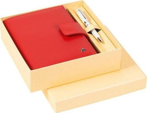 Scrikss Hakiki Soft Deri Cep Ajandası Kırmızı Dr 3202-C2