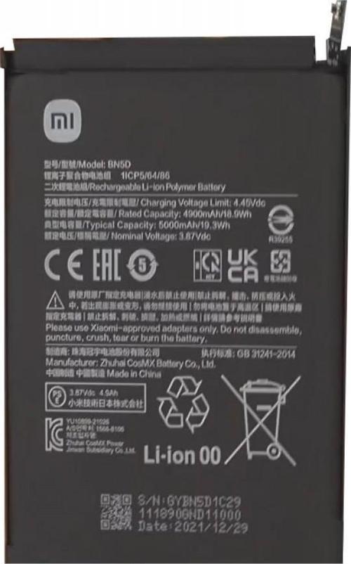  Xiaomi Redmi Note 11 Orijinal BN5D Batarya