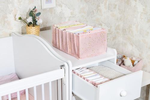 Baby Akordiyon Organizer Çekmece Düzenleyici Large Pembe 104089 KASA - 208