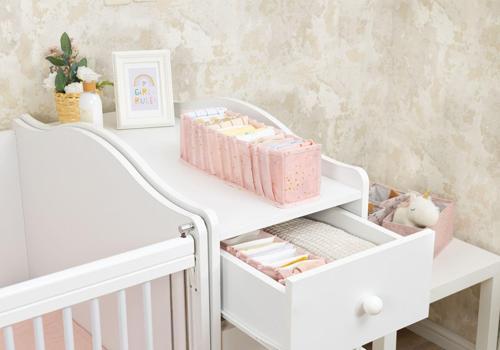 Baby Akordiyon Organizer Çekmece Düzenleyici Small Pembe 104102 KASA - 210