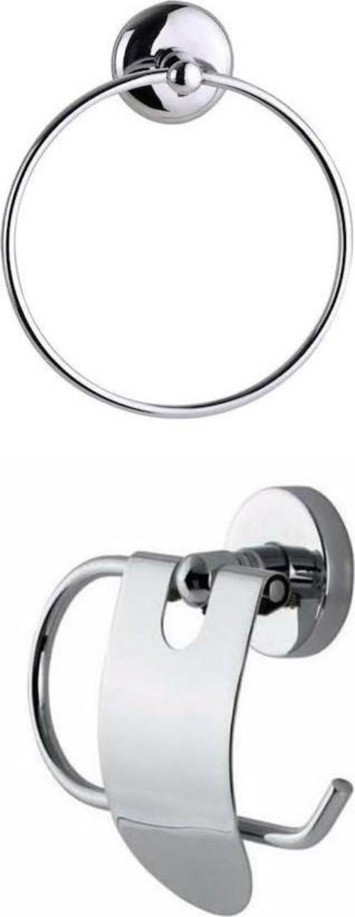 Banyo Aksesuar Seti KROM İkili Set 