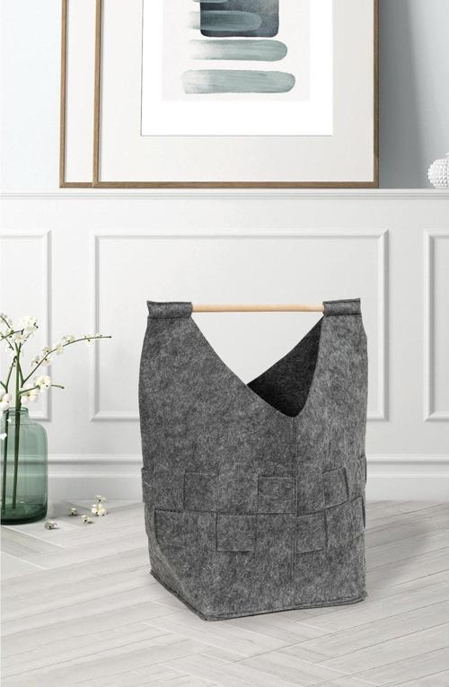 Çocuk Odası Düzenleyici Organizer Kutu Sepet Keçe Gri 105307  KASA - 288
