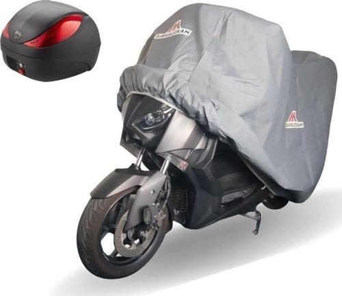 Rks Nr200 Uyumlu Arka Çantalı Motor Brandası Su Geçirmez