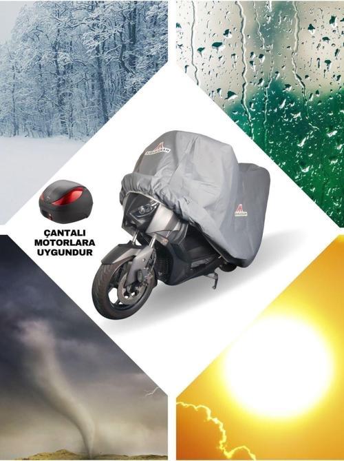 Skygo Sg 250 4 Motor Brandası Arka Çanta Uyumlu Su Geçirmez Motosiklet Brandası