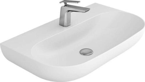 Buz Beyazı Vokha Lavabo 70 Cm Delik