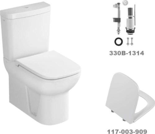 S20 Kare Klozet Takımı+Soft Kapak+Basmalı Iç Takım