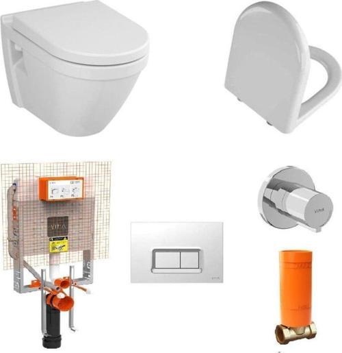 S50 Kanallı Asma Klozet+Kapak+ Gömme Rezervuar Set