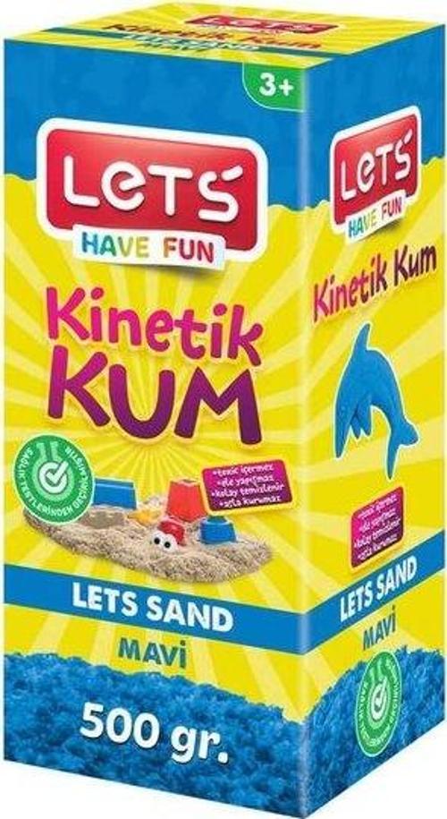 Kinetik Kum 500 gr. Mavi Karton Kutu L-10179