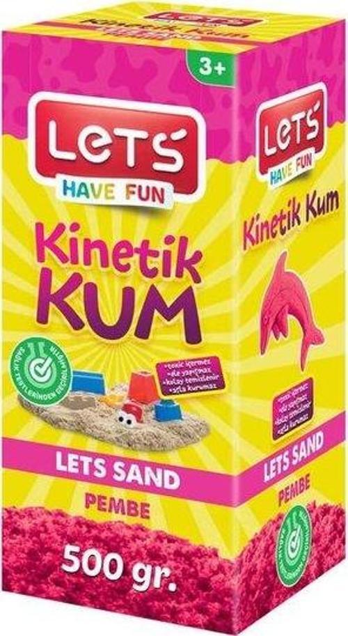 Kinetik Kum 500 gr. Pembe Karton Kutu L-10181