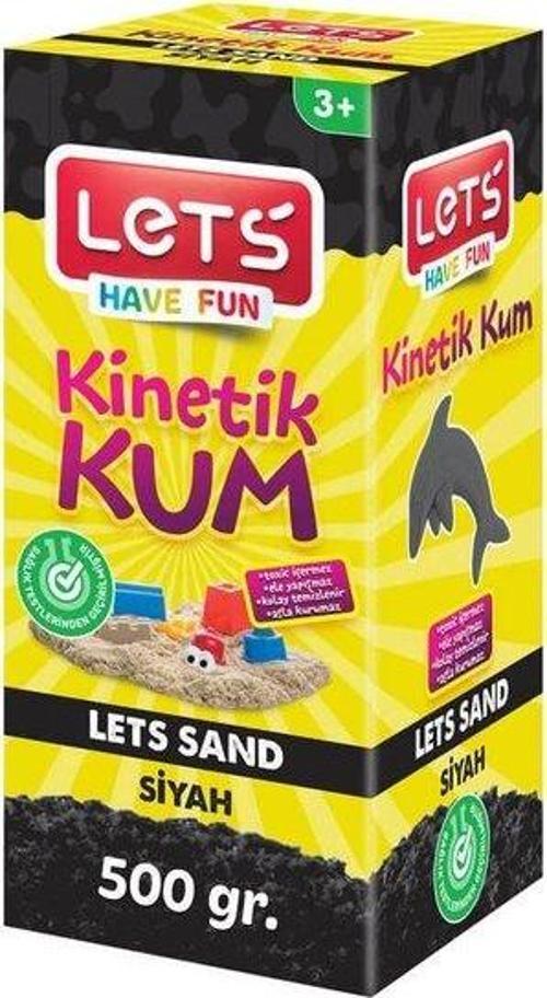 Kinetik Kum 500 gr. Siyah  Karton Kutu L-10183