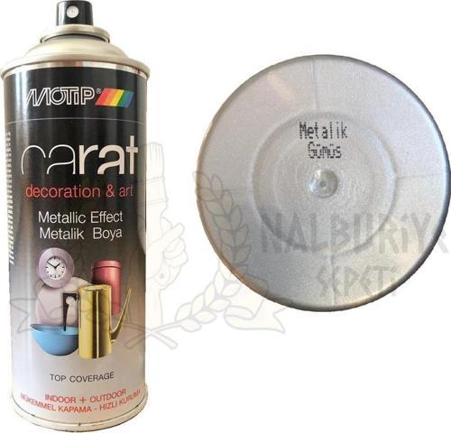 Carat Akrilik Sprey Boya METALİK GÜMÜŞ 400 ml