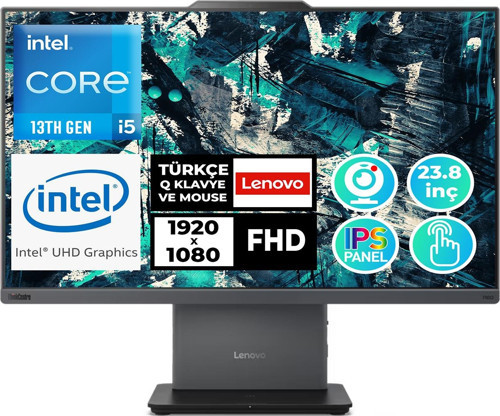 ThinkCentre Neo 50a 24 Gen5 i5-13420H 32GB 1TB SSD 23.8" Fdos Dokunmatik AIO 12SC001LTR 005
