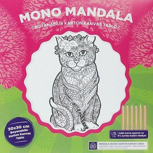 Mandala Ahşap Ayakta Kedi