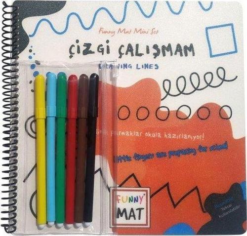 Funny Mat Çizgi Çalışmam Kalemli Mini Set