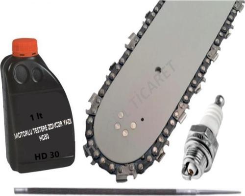 MOTORLU TESTERE 3/25 36 DİŞ PALA ZİNCİR YAĞ EGE BUJİ SET
