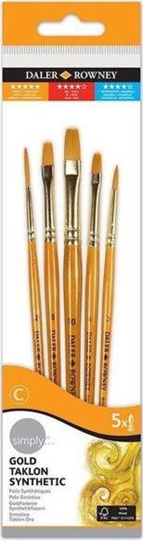 Gold Taklon 5li Kısa Fırça Seti 21620501