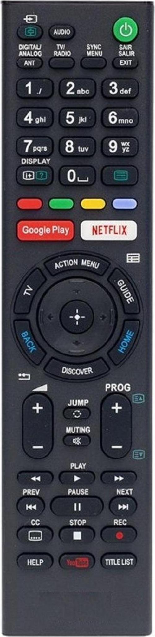 SONY RMF-TX SERİSİ Uyumlu  4K ANDROİD Led Televizyon Kumandası